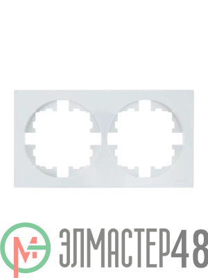 Рамка 2-м OSEN горизонт. квадрат бел. LEZARD 743-0200-147