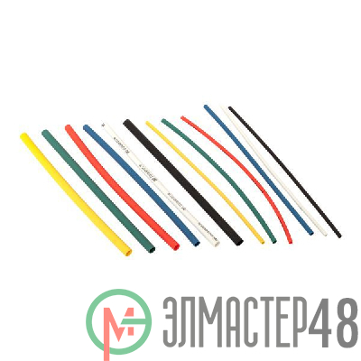 Набор трубок термоусадочных 1/0.5; 1.5/0.75; 2/1; 2.5/1.25; 3/1.5 (6 цветов по 5шт 100мм) PROxima EKF tut-n-2-r