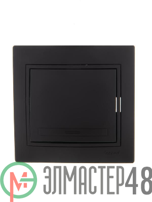 Выключатель 1-кл. СП Мира 10А IP20 черн. бархат LEZARD 701-4242-100