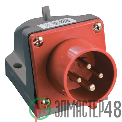 Вилка эл. наруж. уст. 16А 3P+PЕ 380В IP44 ССИ-514 ИЭК PSR52-016-4