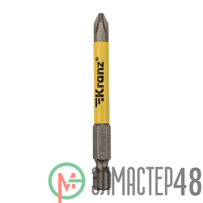 Бита для шуруповерта PH2х70мм (уп.1шт) Kranz KR-92-0416-1