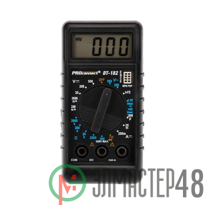 Мультиметр портативный М-182 (DT-182) PROCONNECT 13-3014