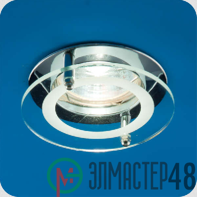 Светильник Quartz 51 2 05 с накладным стеклом круглый MR16 хром ИТАЛМАК IT8056