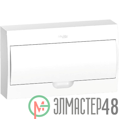 Бокс ОП Easy9 навес. с бел. двер. 1 ряд 18мод IP40 IK07 63А 2 клеммы SchE EZ9E118P2SRU