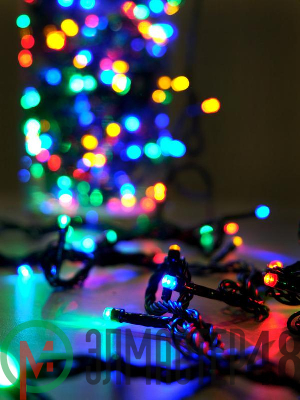 Гирлянда LD100C-GM 100 светодиод. LED 8 реж. 10м разноцв. SHLights 4607144116770