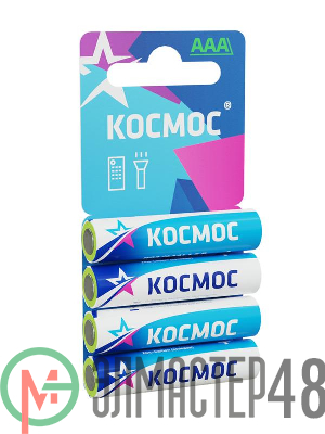 Элемент питания солевой R03 4хBL (блист.4шт) Космос KOCR034BL