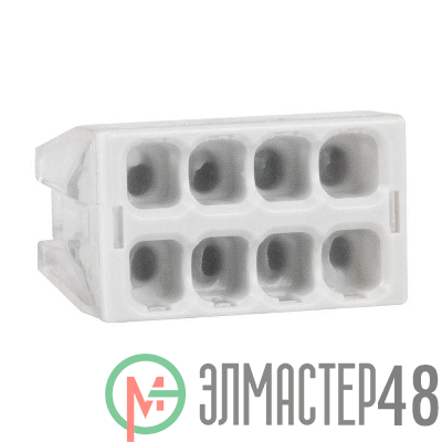 Клемма строительно-монтажная OptiKit СМК 2273-248 (с пастой) 8 отверстий 0.5-2.5кв.мм КЭАЗ 351065