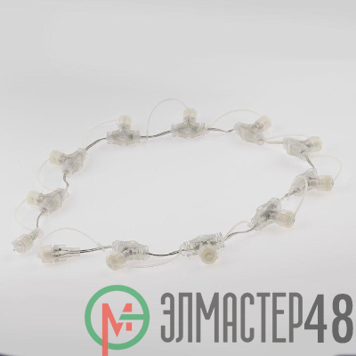 Разветвитель 1м шаг 10см 10 гнезд IP44 24В для низковольтных гирлянд провод ПВХ Эра Б0051900