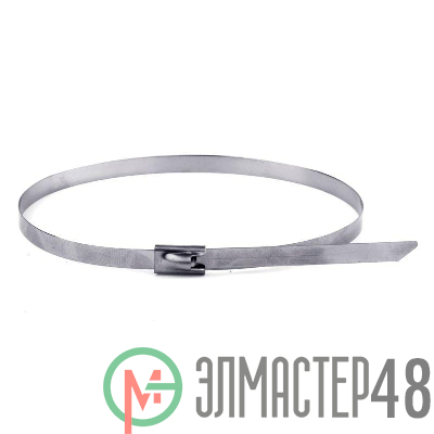 Хомут кабельный 4.6х150 нерж. сталь AISI 304 серебр. (уп.50шт) DKC 27403