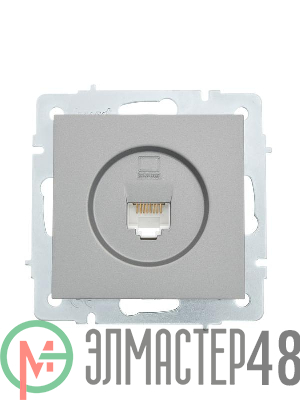 Розетка компьютерная 1-м СП Vesna механизм платина LEZARD 742-3588-139