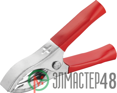 Зажим "крокодил" 30А 80 860 OAC-30A-75-R25 красн. ОНЛАЙТ 80860