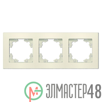 Рамка 3-м Афина универс. сл. кость (ivory) Universal A0045-I