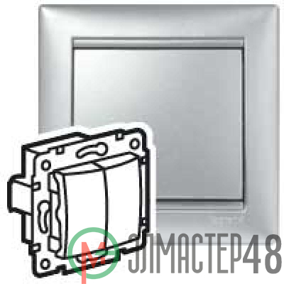 Механизм выключателя 2-кл. СП Valena алюм. (DIY-упак.) Leg 694337