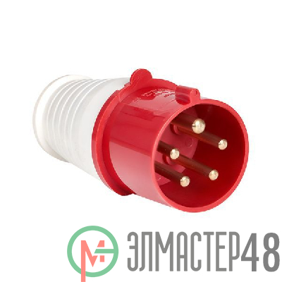 Вилка эл. каб. 32А 3P+E+N 380В IP44 (025) EKF ps-025-32-380