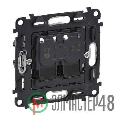 Механизм розетки комп. 2-м Valena In'matic RJ45 CAT.5E UTP Leg 753041