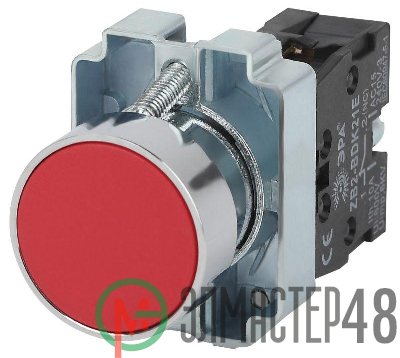 Кнопка управления LAY5-BA42 без подсветки красн. 1р BBT61-BA-K04E ЭРА Б0045667