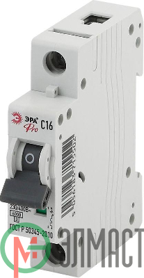 Выключатель автоматический модульный 1п C 6А ВА47-63 Pro NO-901-47 ЭРА Б0031817