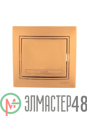 Выключатель 1-кл. СП Мира 10А IP20 метал. зол. LEZARD 701-1313-100