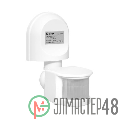 Датчик движения (ИК) MS-16C (ДД) настен. 1200Вт 180град. до 12м (рег.) IP44 EKF dd-ms-16C