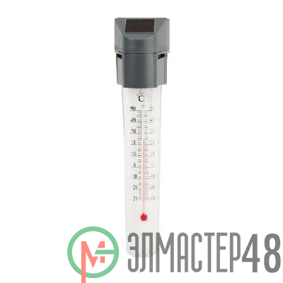 Светильник-градусник садовый ERATR024-02 33см солнечная батарея сталь пластик сер. ЭРА Б0038503