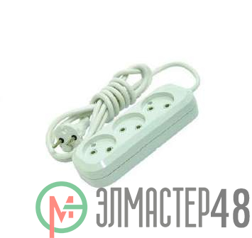 Удлинитель 3х2м без заземл. 10А IP20 Makel MGP122