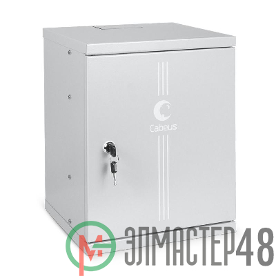 Шкаф телекоммуникационный настенный WSC-8Um 10дюйм 8U 326х300х405мм дверь метал. Cabeus 7790c