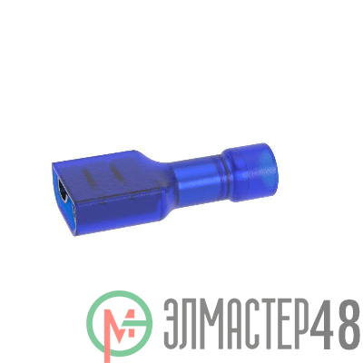 Наконечник-разъем плоский розетка 4.8х0.8 полностью изолированный для кабеля сечением до 2.5кв.мм DKC IFCS-FI-2.5-4.8-8
