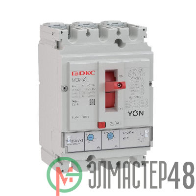 Выключатель автоматический в литом корпусе YON MD250F-TM160 DKC MD250F-TM160