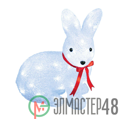 Гирлянда светодиодная "Зайчик" ULD-M2732-040/STA WHITE IP20 RABBIT-1 40LED 27х15х32см IP20 бел. Uniel 11032