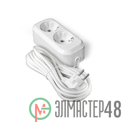 Удлинитель 2х7м с заземл. IP20 Е-302А ПВС 3х1.5 Universal 1720