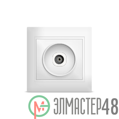 Розетка TV 1-м СП Севиль бел. UNIVersal С0027