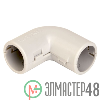 Поворот на 90град. для жестких труб d25 разъемн. IP40 DKC 50525