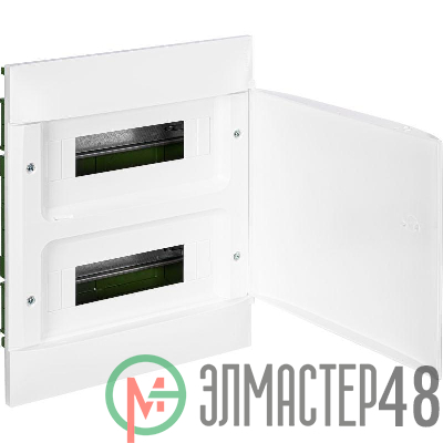 Щиток пластиковый встраиваемый Practibox S (в полые стены) 2х12 бел. дверь Leg 135562