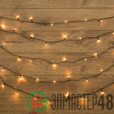 Гирлянда светодиодная универсальная 20м 200LED тепл. бел. с контроллером Neon-Night 304-116