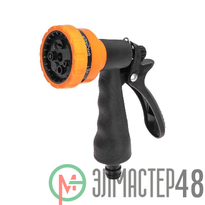 Пистолет-распылитель с резиновой ручкой 7 режимов ЧЕТЫРЕ СЕЗОНА 62-0282