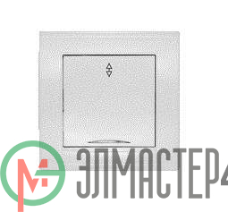 Выключатель проходной 1-кл. СП Бриллиант 10А IP20 с подсветкой бел. Universal 7947380