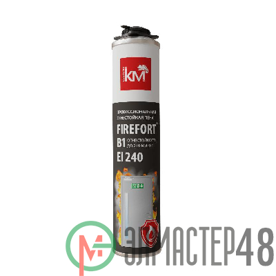 Пена монтажная огнестойкая FIREFORT B1 KM-FF-POM-B1 750мл КМ LO43490