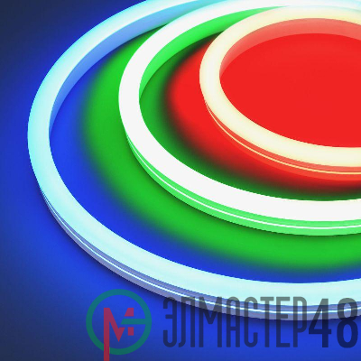 Лента светодиодная MOONLIGHT-SIDE-B84-12x24mm 24V RGB 12Вт/м IP68 wire x2 прямой вывод кабеля герметичная (уп.5м) Arlight 042751