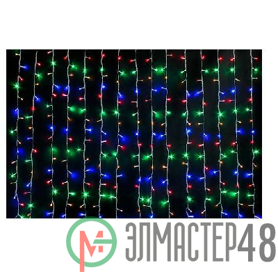 Гирлянда занавес 150х150см LDCL368C-M 368 LED RGB IP20 разноцв. SHLights 4690601035622