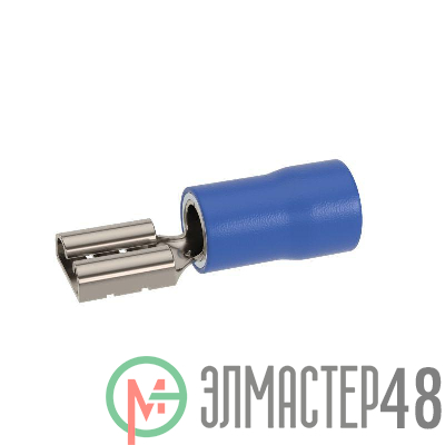 Наконечник-разъем плоский розетка 4.8х0.5 изолированный фланец для кабеля сечением до 2.5кв.мм DKC IFCS-2.5-4.8-5