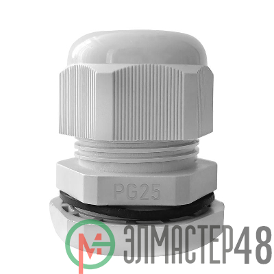 Ввод кабельный (сальник) PG-25 IP68 сер. TOKOV ELECTRIC TKE-PG-25-G