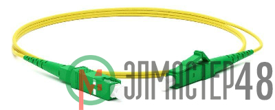 Патч-корд FC-S2-9-LC/AR-SC/AR-H-3M-LSZH-YL волоконно-оптический (шнур) SM 9/125 (OS2) LC/APC-SC/APC simplex LSZH 3м Hyperline 250700