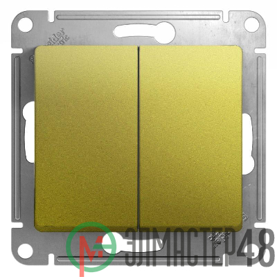 Механизм выключателя 2-кл. СП Glossa сх.5 10А IP20 10AX фисташк. SchE GSL001051