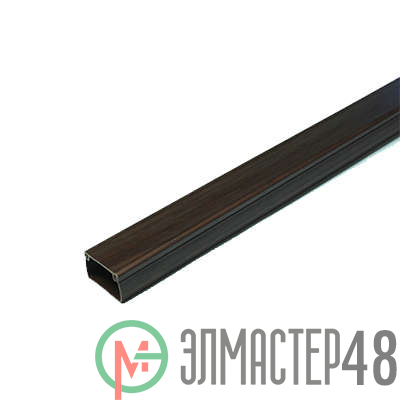 Кабель-канал 25х16 L2000 пластик с двойным замком венге УралПак КК-4825016-084