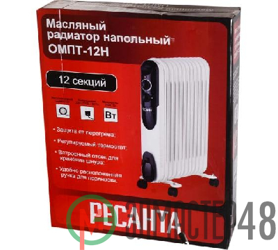 Радиатор электрич. 12 секц. масл. ОМПТ-12Н (2.5кВт) Ресанта 67/3/5