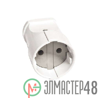 Штепсель без заземл. бел. UNIVersal А115