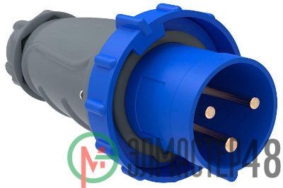 Вилка эл. каб. 63А 2P+PE 6ч/200-250В IP67 MAGNUM ССИ-033 IEK PSN01-063-3