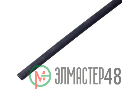 Трубка термоусадочная 12.0/4.0 1м с клеев. подсл. черн. Rexant 21-2008