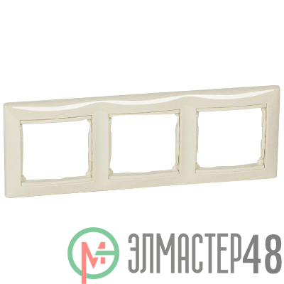 Рамка 3-м Valena горизонт. сл. кость (DIY-упак.) Leg 695633
