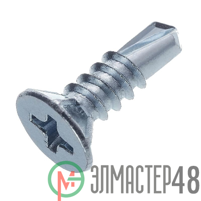 Саморез оконный 3.9х25 сверло бел. цинк (уп.30шт) европодвес СТРОЙМЕТИЗ 2040041